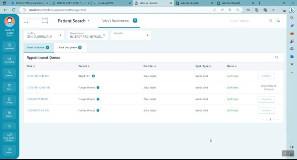 Patient Dashboard